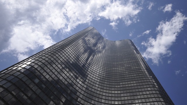 Towering skyscraper representing brand architecture